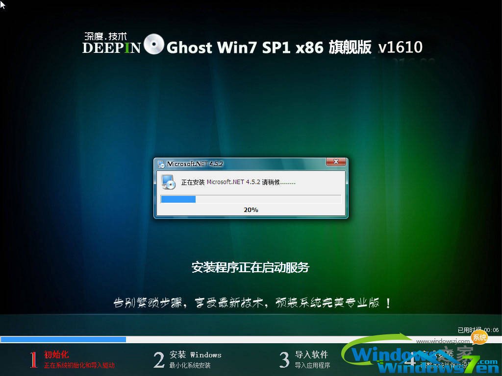 深度技术ghost win7