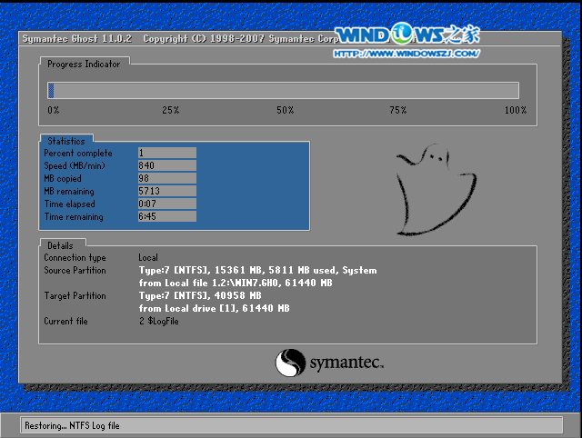 雨林木风win7旗舰版64位安装